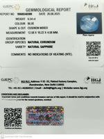 Load image into Gallery viewer, 6.54/CT Natural Blue Sapphire with Govt Lab Certificate (16650)