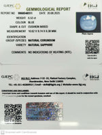 Load image into Gallery viewer, 6.53/CT Natural Blue Sapphire with Govt Lab Certificate (6771)