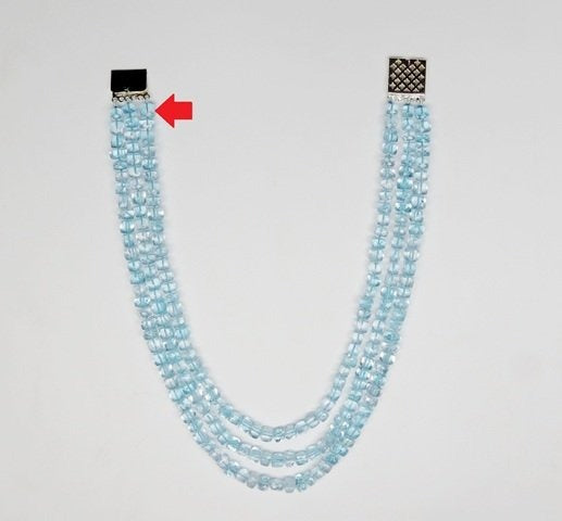 641.13/CT Natural BLUE TOPAZ Beads With Lab Certificate