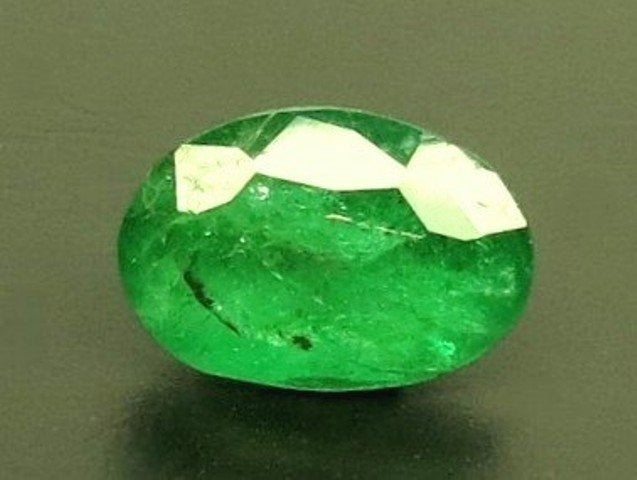 3.63/CT Natural Panna Stone with Govt. Lab Certificate (34410)