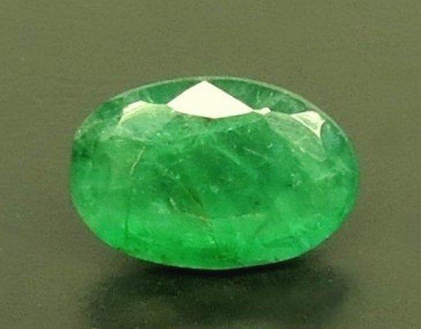 3.45/CT Natural Panna Stone with Govt. Lab Certificate (34410)