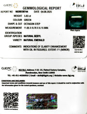 5.83/CT Natural Panna Stone with Govt. Lab Certificate