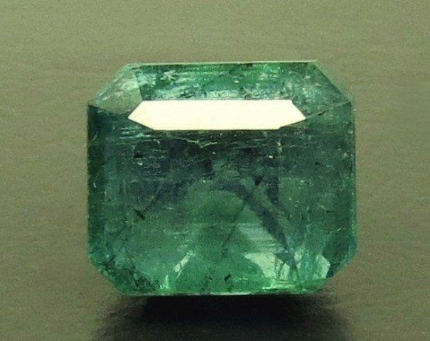 4.06/CT Natural Panna Stone with Govt. Lab Certificate (56610)