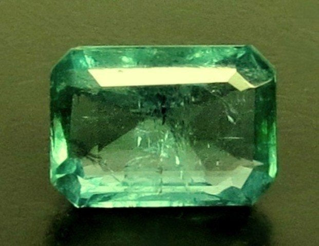 5.85/CT Natural Panna Stone with Govt. Lab Certificate (56610)