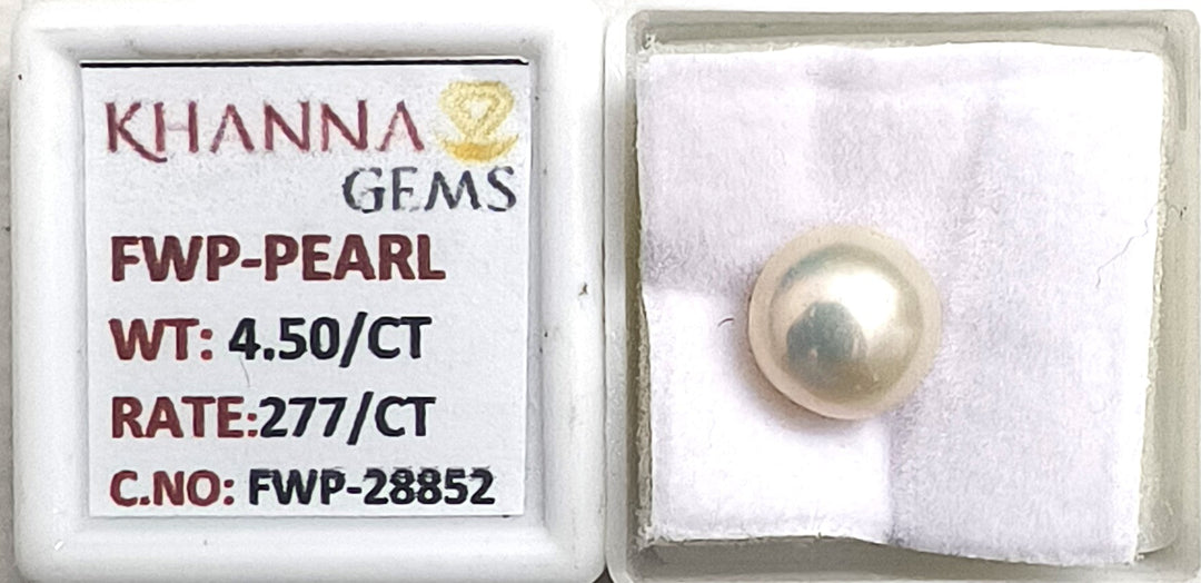 4.50/CT Natural Fresh Water Pearl With Lab Certificate