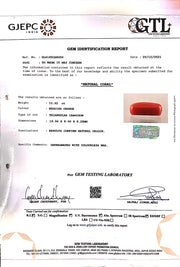 12.62/CT Natural Red Coral With Govt. Lab Certificate