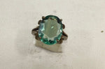 Load image into Gallery viewer, 6.20/GM GREEN FLUORITE SILVER RING (525)