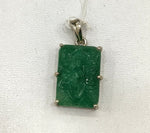 Load image into Gallery viewer, 10.42/GM INDIAN JADE SILVER PENDANT (2750.00)