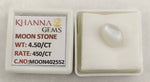 Load image into Gallery viewer, 4.5/CT Moon Stone with Govt. Lab Certificate (450)