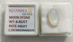 Load image into Gallery viewer, 6.45/CT Moon Stone with Govt. Lab Certificate (450)
