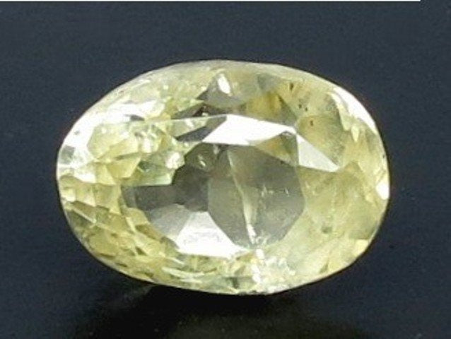 5.50/CT Natural Yellow Sapphire With Govt Lab Certificate (23310)