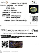 Load image into Gallery viewer, 5.71/CT Natural Yellow Sapphire With Govt Lab Certificate (34410)
