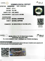 Load image into Gallery viewer, 3.07/CT Natural Yellow Sapphire With Govt Lab Certificate (12210)