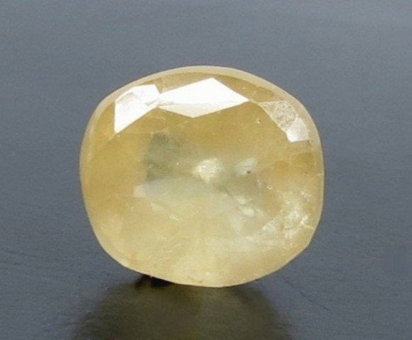 6.77/CT Natural Yellow Sapphire With Govt Lab Certificate
