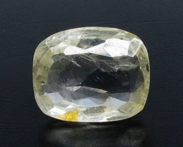 7.26/CT Natural Yellow Sapphire With Govt Lab Certificate