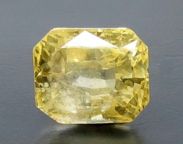8.14/CT Natural Yellow Sapphire With Govt Lab Certificate (67710)