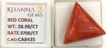 Load image into Gallery viewer, 28.98/CT Natural Red Coral With Govt. Lab Certificate (3700)