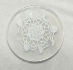 Load image into Gallery viewer, SELENITE CHARGING PLATE MOON PHASE