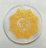 Load image into Gallery viewer, SELENITE CHARGING ROUND PLATE OM 3