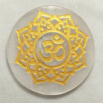 Load image into Gallery viewer, SELENITE CHARGING ROUND PLATE OM 5