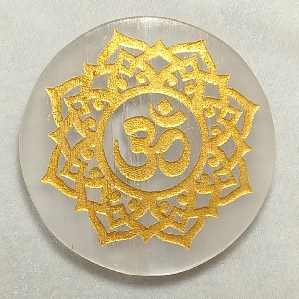 SELENITE CHARGING ROUND PLATE OM 5