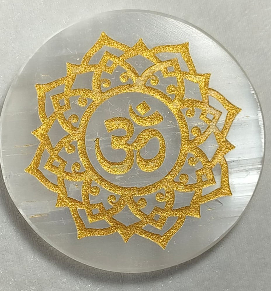 SELENITE CHARGING ROUND PLATE OM 6