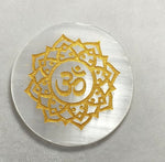 Load image into Gallery viewer, SELENITE CHARGING ROUND PLATE OM 9