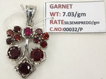Load image into Gallery viewer, 7.03/GM Garnet Silver Pendant
