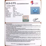 4.88/CT Natural Super Premium Blue Topaz