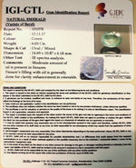 Load image into Gallery viewer, 6.65/CT Natural Panna Stone with Govt. Lab Certificate-16650