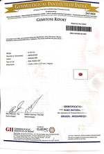 Load image into Gallery viewer, 0.730/CT Natural Mozambique Ruby with Govt. Lab Certificate-120000