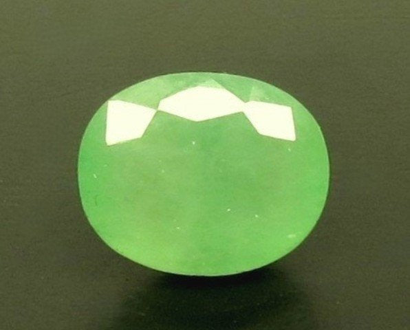 8.59/CT Natural Panna Stone with Govt. Lab Certificate-6771