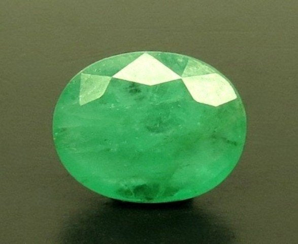 6.64/CT Natural Panna Stone with Govt. Lab Certificate-23310
