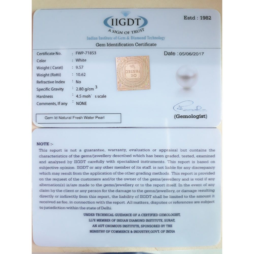 9.57/CT Natural Fresh Water Pearl