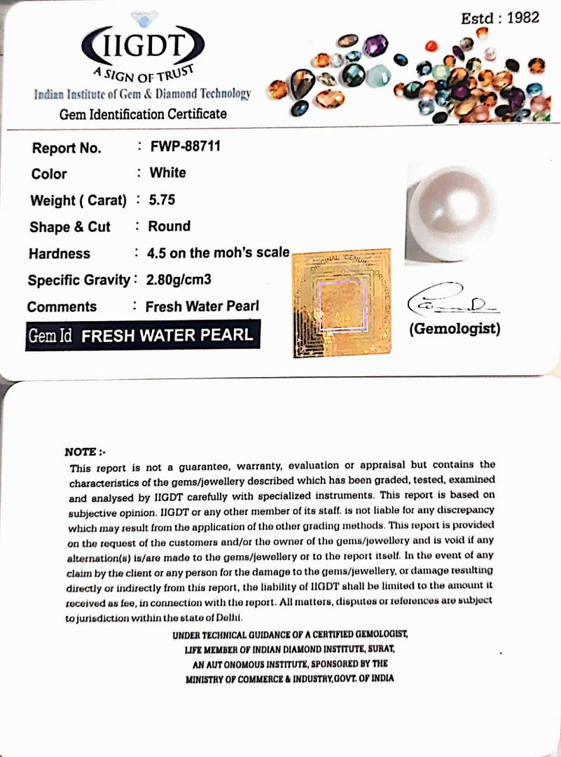 5.75/CT Natura Fresh Water Pearl (277)