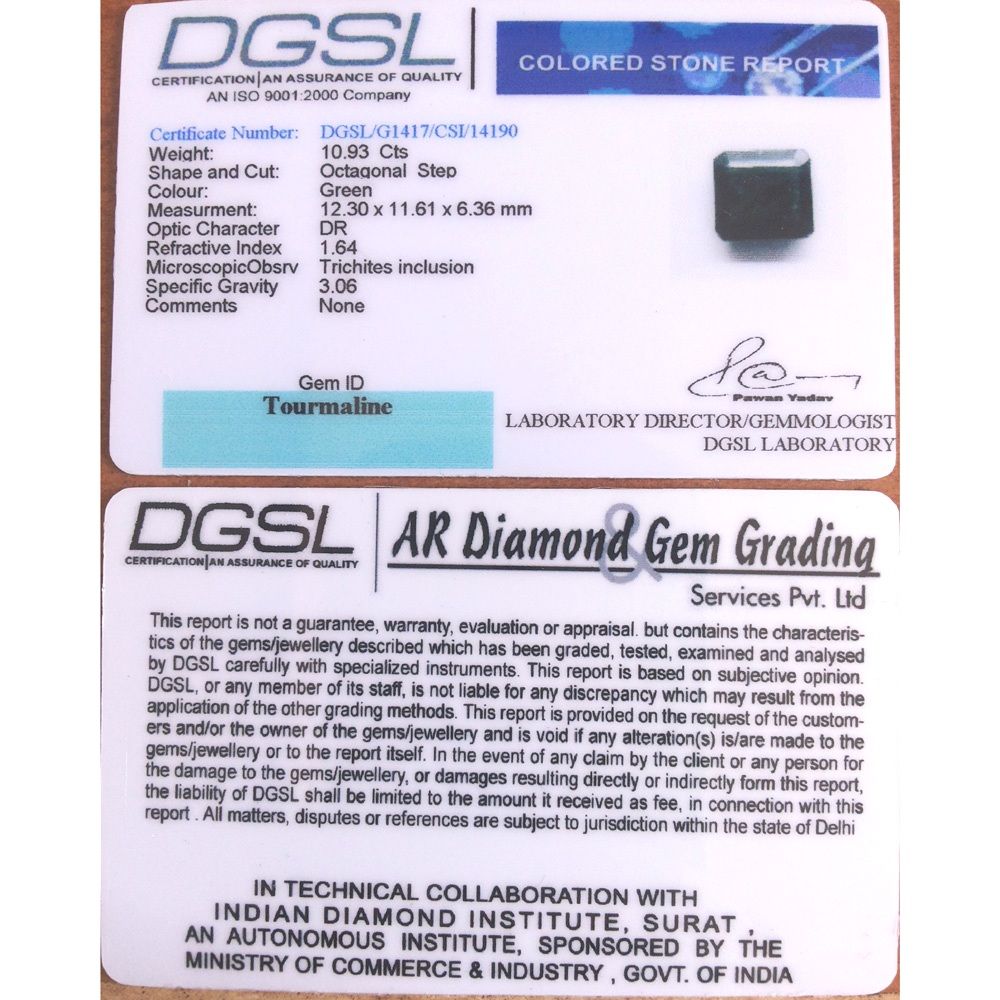 10.93/CT Natural Tourmaline Gemstone