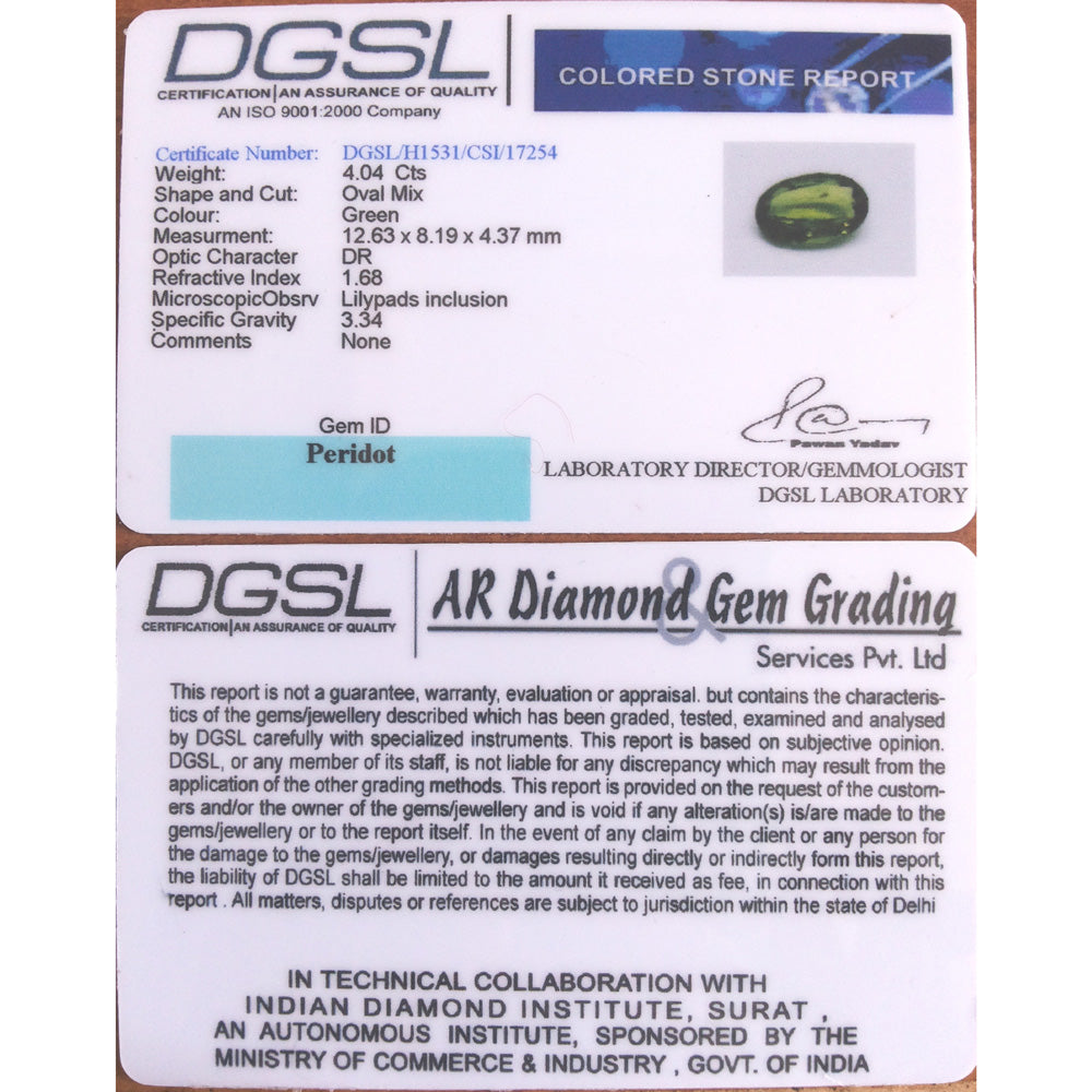 4.04/CT Natural Peridot