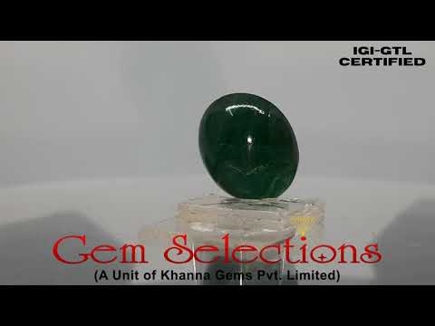 6.43 Ratti Natural Panna Stone With Govt. Lab Certificate (3441)