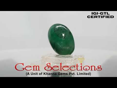 5.78 Ratti Natural Panna Stone With Govt. Lab Certificate (2331)