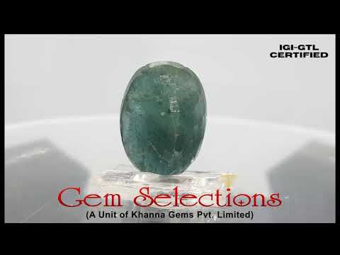 Natural ZAMBIAN Panna Stone With Govt. Lab Certificate (2331)