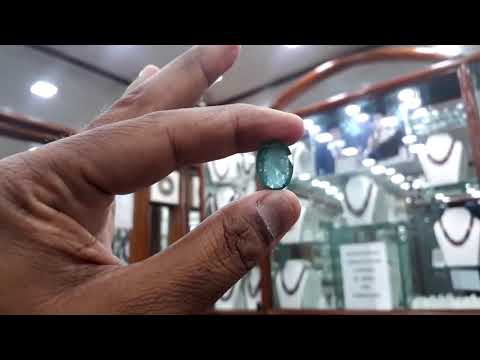 9.92/CT Natural Panna Stone with Govt. Lab Certificate (12210)