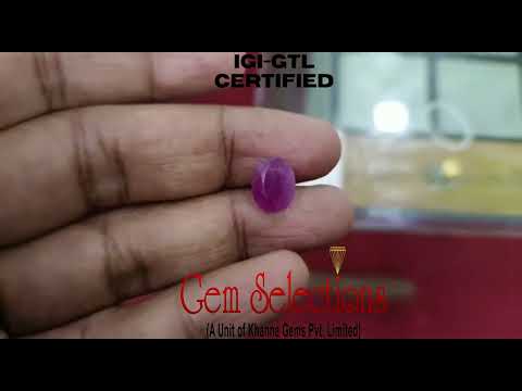 4.24 Ratti Natural Mozambique Ruby with Govt. Lab Certificate-(7881)