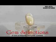 4.24 Ratti Natural Chrysoberyl Cat's Eye With Govt. Lab Certificate-(6771)