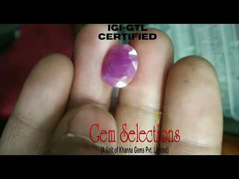 7.92 Ratti Natural New Burma Ruby with Govt Lab Certificate-(2331)