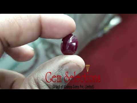 8.22 Ratti Natural Mozambique Ruby with Govt. Lab Certificate-(6100)