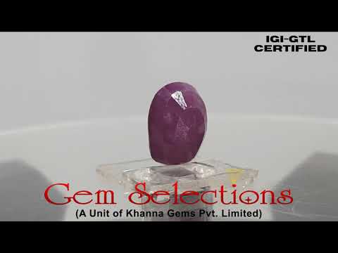 6.29 Ratti Natural New Burma Ruby with Govt. Lab Certificate-(4551)