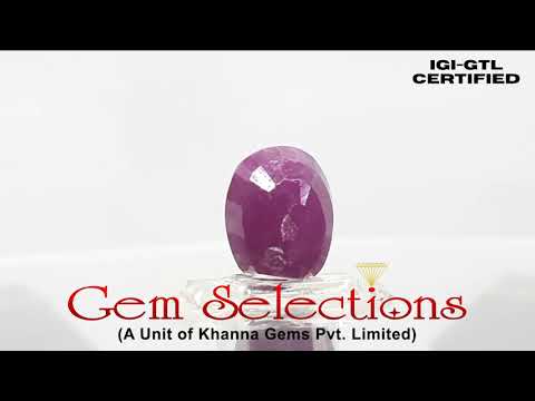 7.03 Ratti Natural neo burma Ruby with Govt. Lab Certificate-(2331)