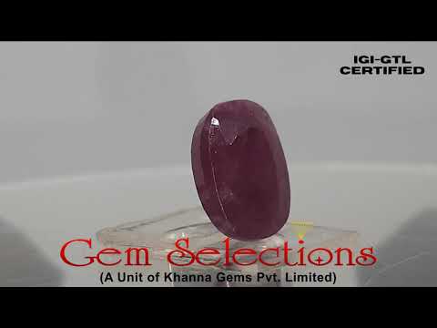 7.29 Ratti Natural New Burma Ruby with Govt. Lab Certificate-(4551)