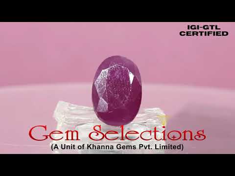 4.18 Ratti Natural Ruby with Govt Lab Certificate-(7881)