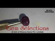 6.69/CT Natural Neo Burma Ruby with Govt. Lab Certificate (4551)